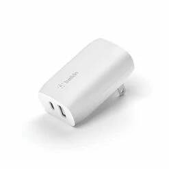 Belkin - Dual Port USB A And USB C PD 37W Wall Charger With PPS - White