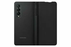 Samsung - Leather Folio Case With S Pen For Samsung Galaxy Z Fold3 5G - Black -FusionElectronix Sales Store 21qxPGc cGL 29975.1648095889