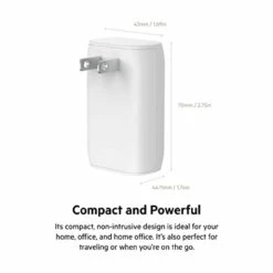 Belkin - Dual Port USB A And USB C PD 37W Wall Charger With PPS - White -FusionElectronix Sales Store 31VjhN3zz L 73228.1648236102