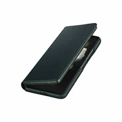 Samsung - Leather Flip Stand Case For Samsung Galaxy Z Fold3