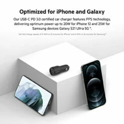 Belkin - Boost Up Charge Dual Port USB A PD Car Charger 37W With PPS - Black -FusionElectronix Sales Store 41ddOTuh0ML 87795.1648161578