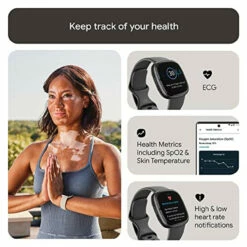 Fitbit Sense 2 Advanced Health And Fitness Smartwatch With Tools To Manage Stress And Sleep, ECG App, SpO2, 24/7 Heart Rate And GPS, One Size (S & L Bands Included) -FusionElectronix Sales Store 518NmzHHF1L 42339.1666060927