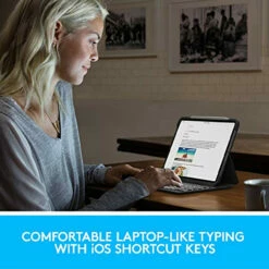 Logitech SLIM FOLIO PRO Backlit Bluetooth Keyboard Case For IPad Pro 11-inch (1st, 2nd, And 3rd Gen) - Graphite -FusionElectronix Sales Store 51DcXbqaJIL 51134.1632109204