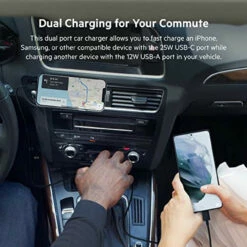 Belkin - Boost Up Charge Dual Port USB A PD Car Charger 37W With PPS - Black -FusionElectronix Sales Store 51XwPdzMd7L 92633.1648161578