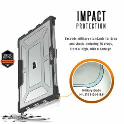 URBAN ARMOR GEAR UAG Designed For Microsoft Surface Laptop 4 (13.5-inch Screen) / Laptop 3 (13.5-inch Screen) Case Plasma Feather-Light Translucent Rugged Military Drop Tested Laptop Cover, Ice -FusionElectronix Sales Store 51hSs5mY xL 70553.1654904049