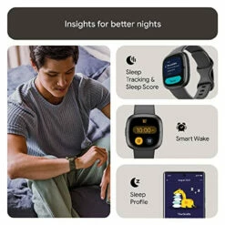 Fitbit Sense 2 Advanced Health And Fitness Smartwatch With Tools To Manage Stress And Sleep, ECG App, SpO2, 24/7 Heart Rate And GPS, One Size (S & L Bands Included) -FusionElectronix Sales Store 51zdNFu h9L 48242.1666060927