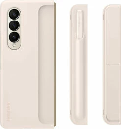 SAMSUNG Galaxy Z Fold4 Standing Cover With S Pen Holder, Protective Phone Case With Kickstand For Hands Free Viewing -FusionElectronix Sales Store 619toICm1xL. AC SL1500 83971.1673036071