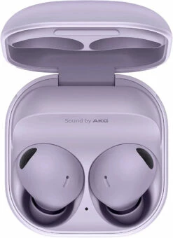 New Release 23 SAMSUNG Galaxy Buds 2 Pro True Wireless Bluetooth Earbuds SM-R510N W/ Noise Cancelling, Hi-Fi Sound, 360 Audio, Comfort Ear Fit, HD Voice, Conversation Mode, IPX7 Water Resistant, US Version, Bora Purple
