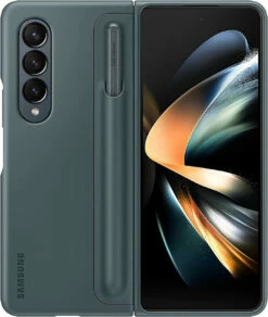 SAMSUNG Galaxy Z Fold4 Standing Cover With S Pen Holder, Protective Phone Case With Kickstand For Hands Free Viewing -FusionElectronix Sales Store 71YBBPXsQ L. AC SL1500 87631.1673036071