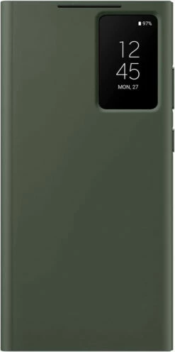 SAMSUNG Galaxy S23 Ultra S-View Wallet Phone Case, Protective Cover W/Card Holder Slot, Finger Tap Clear Window -FusionElectronix Sales Store EF ZS918CGEGUS 37199.1675475036