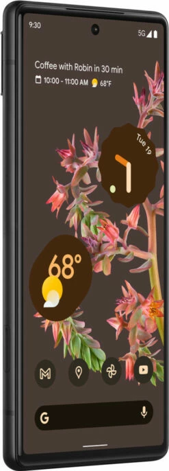 Google Pixel 6-5G Android Phone - Unlocked Smartphone With Wide And Ultrawide Lens -FusionElectronix Sales Store Google Pixel 6 Black side left 41559.1634974607