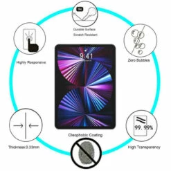 Tempered Glass Screen Protector For Apple For IPad Pro 12.9 (5th And 4th Gen) And IPad Pro (11-inch) (1st,2nd And 3rd Gen) -FusionElectronix Sales Store s l1600 64952.1648081130